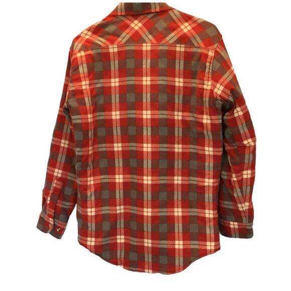 Outdoor Exchange Unisex Red and Gray Plaid Quilted Shirt Jacket Sz Women's Small - Picture 2 of 9
